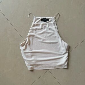 White crop top